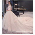 2017 роскошные высокое качество цветок аппликация Вышиванки кружева дизайн бальное платье свадебное платье